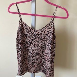 Equipment leopard print cami tank top size S